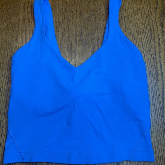 lululemon athletica Tops - Lululemon Vibrant Blue Tank Top With Built-in-Bra Womens Size XS